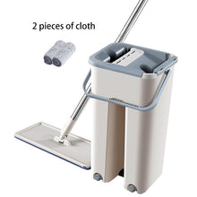 Load image into Gallery viewer, Flat Magic Cleaning Mops Free Hand Mop Shipping Floors Squeeze Flat Mop with Water Home Kitchen Floor Cleaner with Bucket Drop
